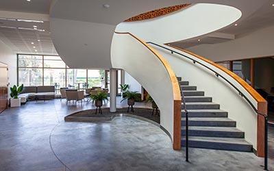 The interior of the Borland-Manske Center